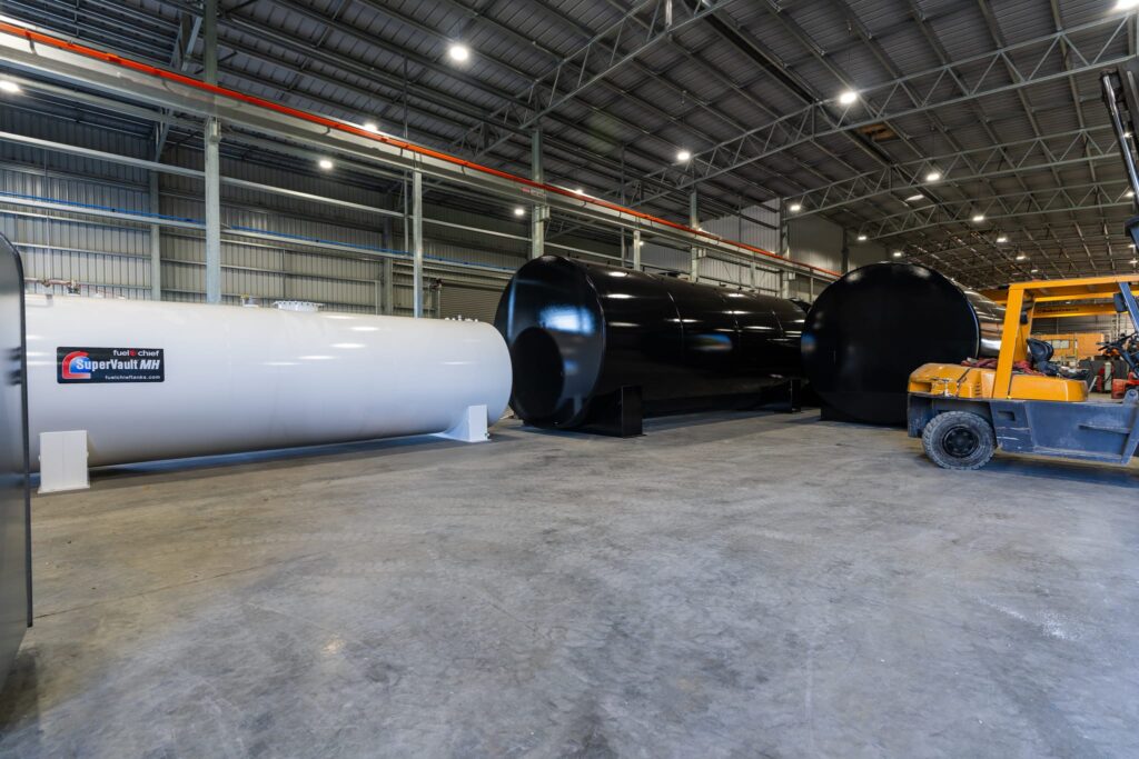 Maugers_Property_Innovation_Park_Drone_Shoot_13_3_26_Small_197 Spacious industrial property interior with warehousing storage and large tank fabrication capacity at Innovation Park Templeton. A strong option for commercial property tenants, industrial portfolio growth, agribusiness industrial use and leasing properties.
